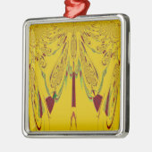 gelb silbernes ornament (Links)
