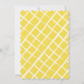 Gelb-Sonnenblume Niedlich 1. Geburtstag Einladung (Rückseite)