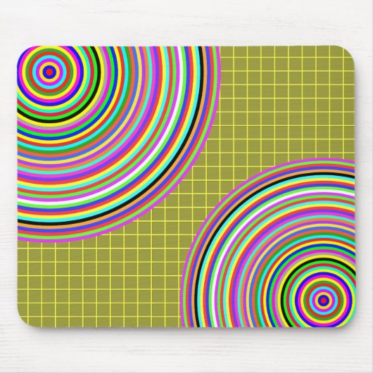 gelb, Spektralkreise 5000 Mousepad (Vorne)