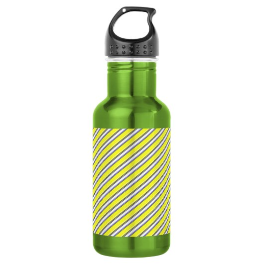 Gelb Stripe2 Trinkflasche (Vorderseite)