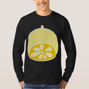 Gelb Süßes Essen Zitrone Frucht Cartoon Kawaii Ani T-Shirt