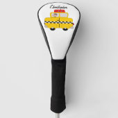 Gelb Taxi Design Golf Headcover (Vorderseite)