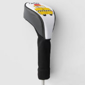 Gelb Taxi Design Golf Headcover (angewinkelt)