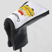 Gelb Taxi Design Golf Headcover (3/4 Vorderseite)