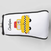 Gelb Taxi Design Golf Headcover (Vorderseite)