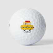 Gelb Taxi Design Golfball (Vorderseite)