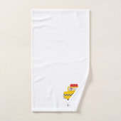 Gelb Taxi Design Monogrammiert Badhandtuch Set (Handtuch)