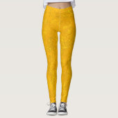 gelb texturiert leggings (Vorderseite)