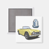 Gelb TR4 Magnet (Vorderseite/Rückseite)