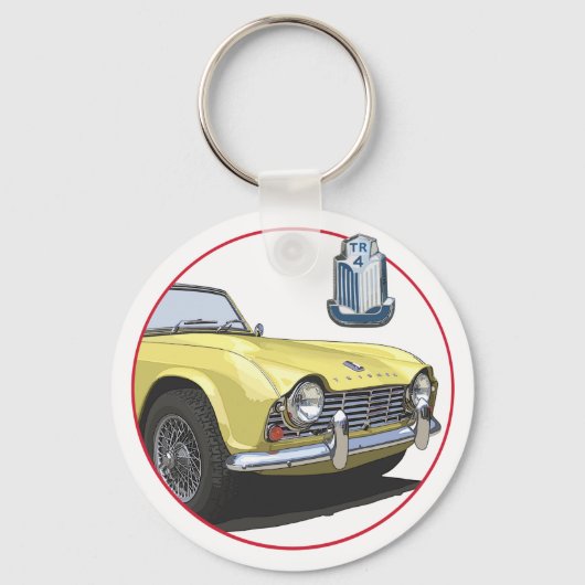 Gelb TR4 Schlüsselanhänger (Vorderseite)