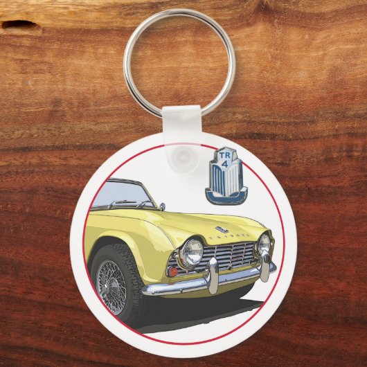 Gelb TR4 Schlüsselanhänger (Vorderseite)