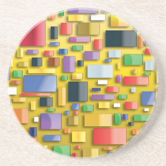 Gelb, trinkend - Untersetzer Cartier 9000 (Vorne)