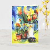 gelb, um den Tag zu erhellen Karte (Gelbe Blume)