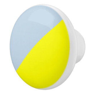 Gelb- und Beaublau, Solid-Color-Hintergrund Keramikknauf