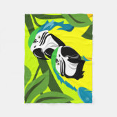 Gelb und Blau Fleecedecke (Vorderseite)