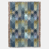 gelb und blau geometrisch decke (Vorderseite Vertikal)