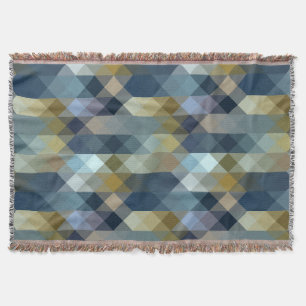 gelb und blau geometrisch decke