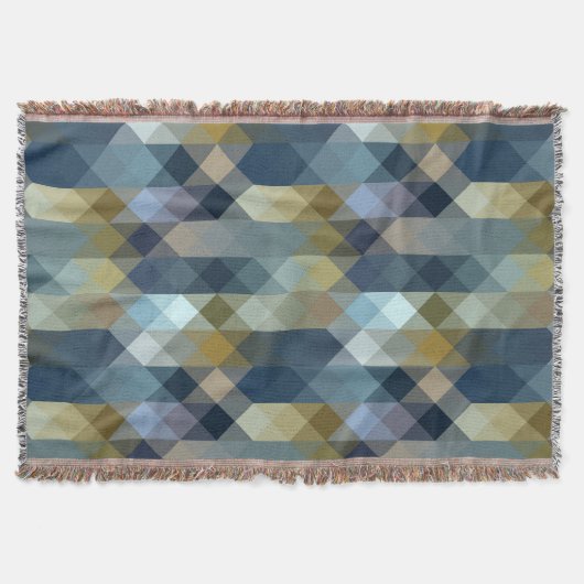 gelb und blau geometrisch decke (Vorderseite)