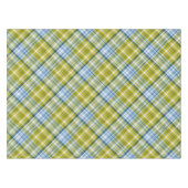 gelb und blau Kariert Tischdecke (Vorderseite (Horizontal))