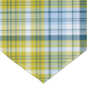 gelb und blau Kariert Tischdecke (Schrägansicht)