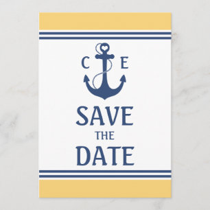 Gelb und blau Save the Date