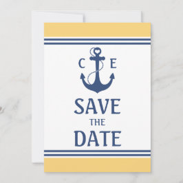 Gelb und blau Save the Date