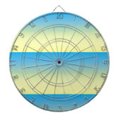 Gelb und blau zwei Tone Dartscheibe (vorne)