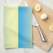 Gelb und blau zwei Tone Handtuch (Viertel Falte)