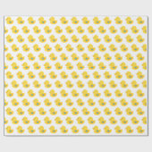 Gelb und Blauer Gummi Ducky Geschenkpapier (Flach)
