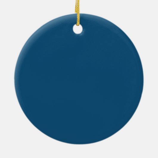 Gelb und Blauer Tang Keramikornament (Hinten)