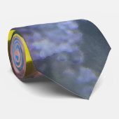 Gelb und Blauer Tang Krawatte (Gerollt)
