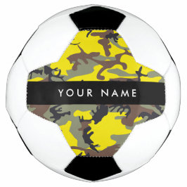 Gelb und braun Camouflage Ihr Name personalisieren Fußball
