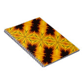 Gelb- und Braun-Formen Abstraktes Kunstbuch Notizblock (Rechte Seite)