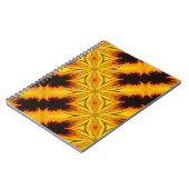 Gelb- und Braun-Formen Abstraktes Kunstbuch Notizblock (Linke Seite)