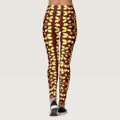 Gelb und braun leggings (Rückseite)
