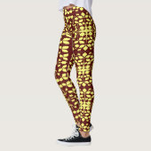 Gelb und braun leggings (Links)