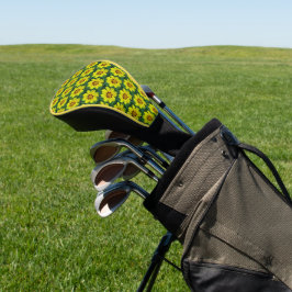 Gelb und Bronze Coreopsis Muster Golf Headcover