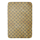 Gelb und Bronze Diamant Burst Muster Badematte (Vorderseite Vertikal)