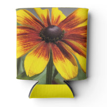 Gelb und Bronze Rudbeckia Floral Can Cooler