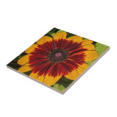 Gelb und Bronze Rudbeckia Floral Fliese (Seite)