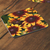 Gelb und Bronze Rudbeckias Floral Getränkeuntersetzer