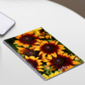 Gelb und Bronze Rudbeckias Floral Notizblock