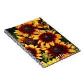 Gelb und Bronze Rudbeckias Floral Notizblock (Rechte Seite)