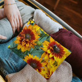 Gelb und Bronze Rudbeckias Floral Zubehörtasche