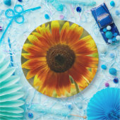 Gelb und Bronze-Sonnenblumen Pappteller (Party)