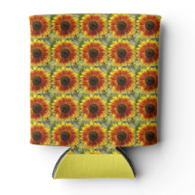 Gelb und Bronze-Sonnenblumenmuster