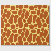 Gelb und Brown-Giraffen-Muster Geschenkpapier (Flach)