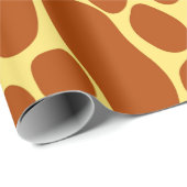 Gelb und Brown-Giraffen-Muster Geschenkpapier (Rolleneckpunkt)