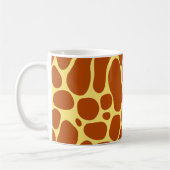 Gelb und Brown-Giraffen-Muster Kaffeetasse (Links)