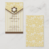 Gelb und Brown-Kupplungs-Visitenkarte Visitenkarte (Vorne/Hinten)